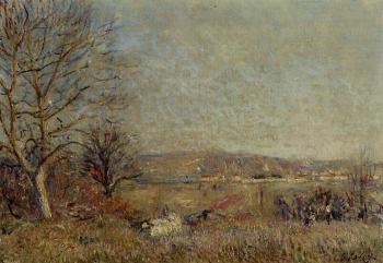 Alfred Sisley : The Plain of Veneux, View of Sablons